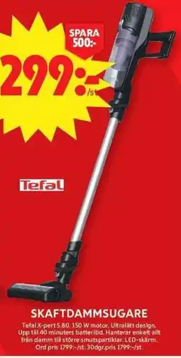 ICA Maxi Tefal skaftdammsugare erbjuda