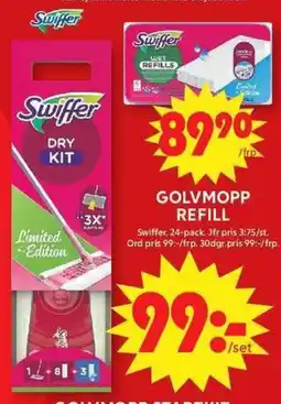 ICA Maxi Swiffer dry kit erbjuda
