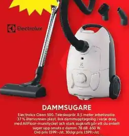ICA Maxi Electrolux dammsugare erbjuda