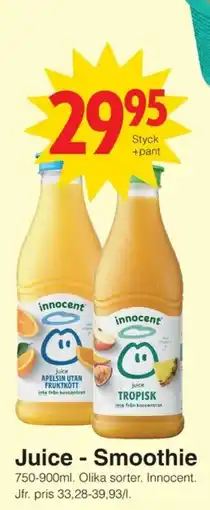 Matöppet Innocent Juice - Smoothie erbjuda