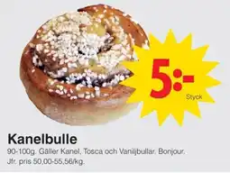 Matöppet Kanelbulle erbjuda