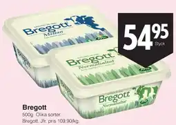 Matöppet Bregott erbjuda