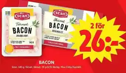ICA Maxi Scan bacon erbjuda