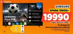 Power Samsung 75" 4K Smart TV erbjuda