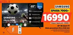 Power Samsung 65" 4K Smart TV erbjuda