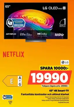 Power LG 65" 4K Smart-TV erbjuda