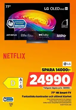 Power LG 77" 4K Smart-TV erbjuda