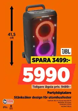 Power Jbl partyhögtalare erbjuda