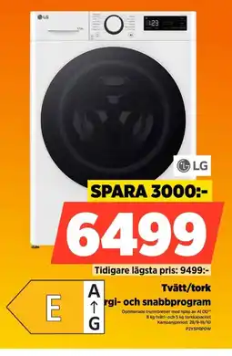 Power Lg tvätt/tork erbjuda