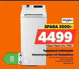 Power Whirlpool toppmatad tvättmaskin erbjuda