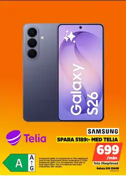 Power Samsung Galaxy S26 256GB erbjuda