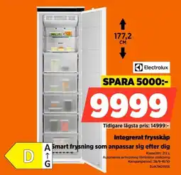 Power Electrolux integrerat frysskåp erbjuda