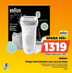 Power Braun epilator silk-epil 7 erbjuda
