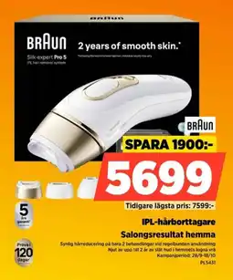 Power Braun ipl-hårborttagare erbjuda