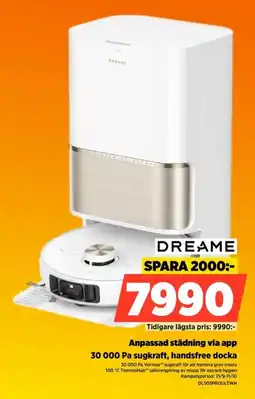 Power Dreame 30 000 Pa Vormax™ sugkraft, handsfree docka erbjuda