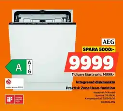 Power AEG integrerad diskmaskin erbjuda