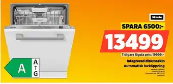Power Miele integrerad diskmaskin erbjuda
