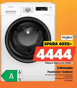 Power Whirlpool tvättmaskin erbjuda