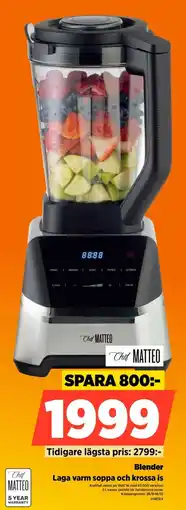 Power Chef Matteo blender erbjuda