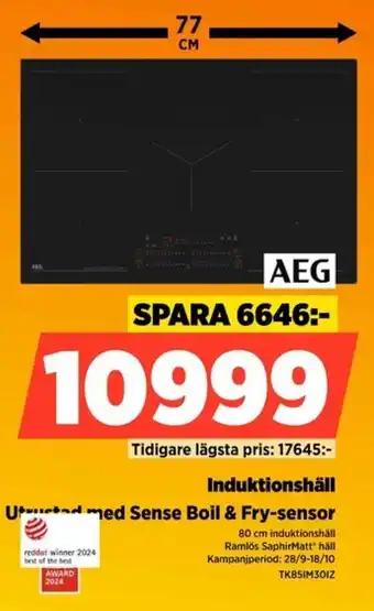 Power Aeg induktionshäll erbjuda