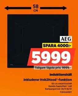 Power Aeg induktionshäll erbjuda