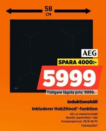 Power Aeg induktionshäll erbjuda
