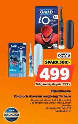 Power Oral-B el tandborste erbjuda