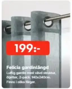Bo Ohlsson Felicia gardinlängd erbjuda