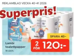 Bo Ohlsson Lambi toalettpapper erbjuda