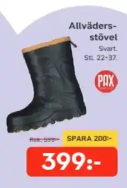Bo Ohlsson Pax allvadersstövel svart erbjuda