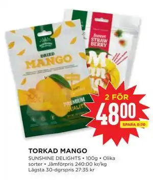 Willys TORKAD MANGO erbjuda