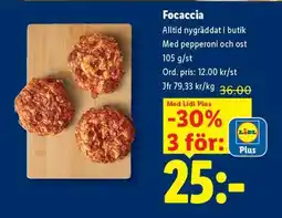 Lidl Focaccia erbjuda