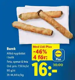 Lidl Burek erbjuda