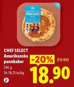 Lidl Chef Select Amerikanska pannkakor erbjuda