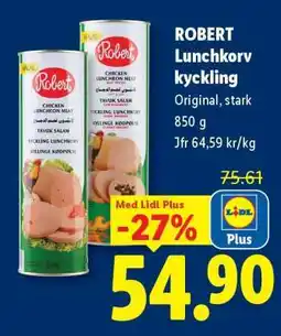 Lidl Robert lunchkorv kyckling erbjuda
