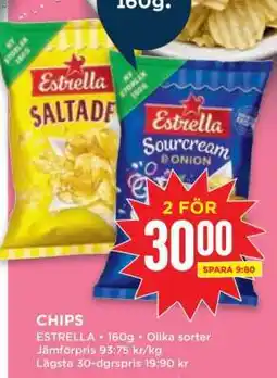 Willys Chips Estrella erbjuda