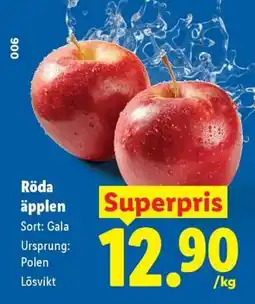 Lidl Röda äpplen erbjuda