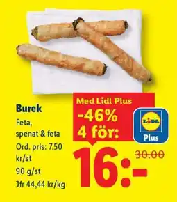 Lidl Burek erbjuda