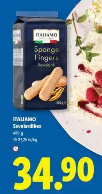 Lidl ITALIAMO Savoiardikex erbjuda