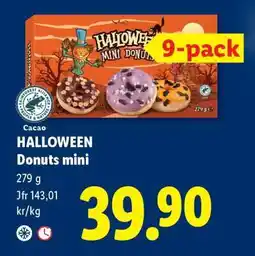 Lidl HALLOWEEN Donuts mini erbjuda