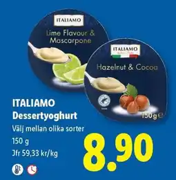 Lidl ITALIAMO Dessertyoghurt erbjuda