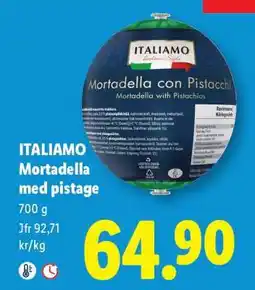 Lidl ITALIAMO Mortadella med pistage erbjuda