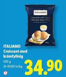 Lidl ITALIAMO Croissant med krämfyllnig erbjuda