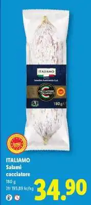 Lidl Italiamo Salami cacciatore erbjuda