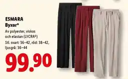 Lidl esmara Byxor erbjuda