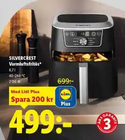 Lidl SILVERCREST Varmluftsfritös erbjuda