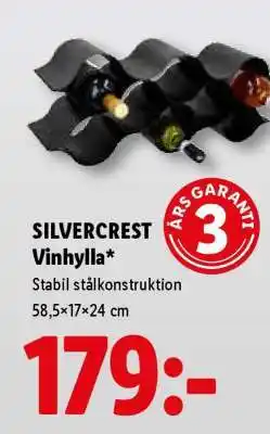 Lidl SILVERCREST Vinhylla erbjuda