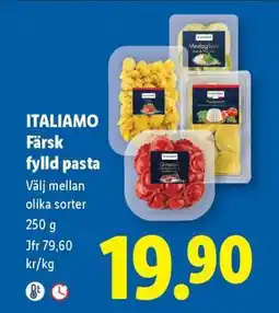 Lidl ITALIAMO Färsk fylld pasta erbjuda
