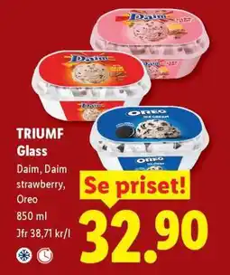 Lidl Triumf glass erbjuda