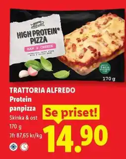 Lidl TRATTORIA ALFREDO Protein panpizza erbjuda